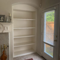 custom built in shelving