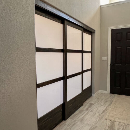 shoji office doors separating office from main living area