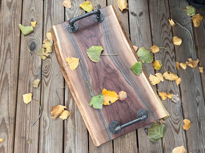 large live edge charcuterie board