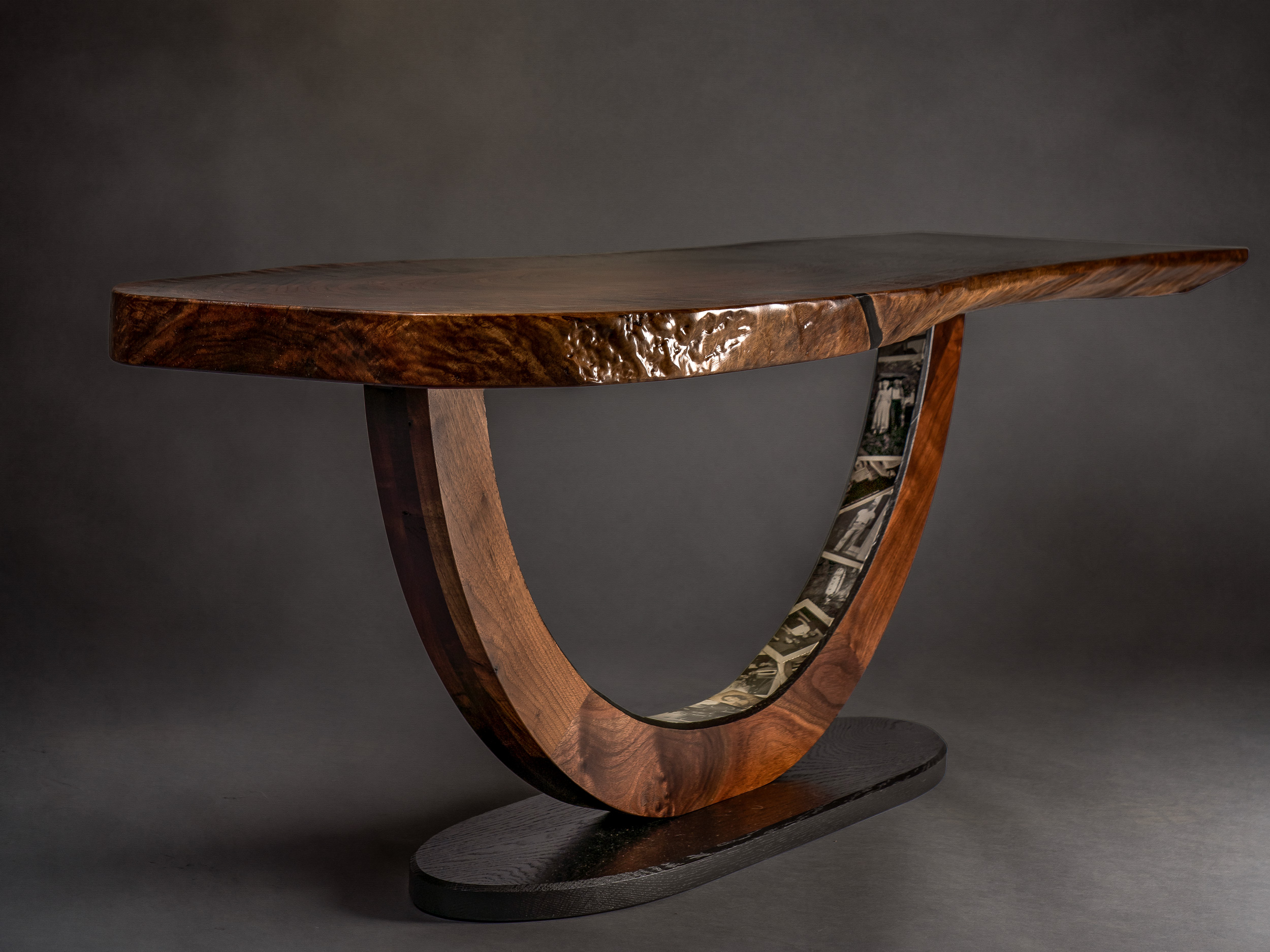 custom walnut coffee table part of our legacy line of coffee tables