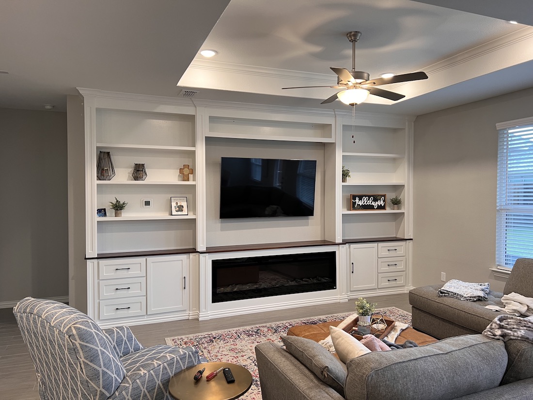 custom entertainment center made to fit your home