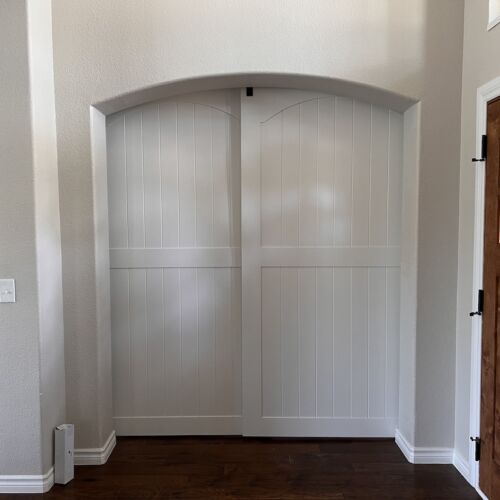 custom crafted barn doors that divide your office from your main living area