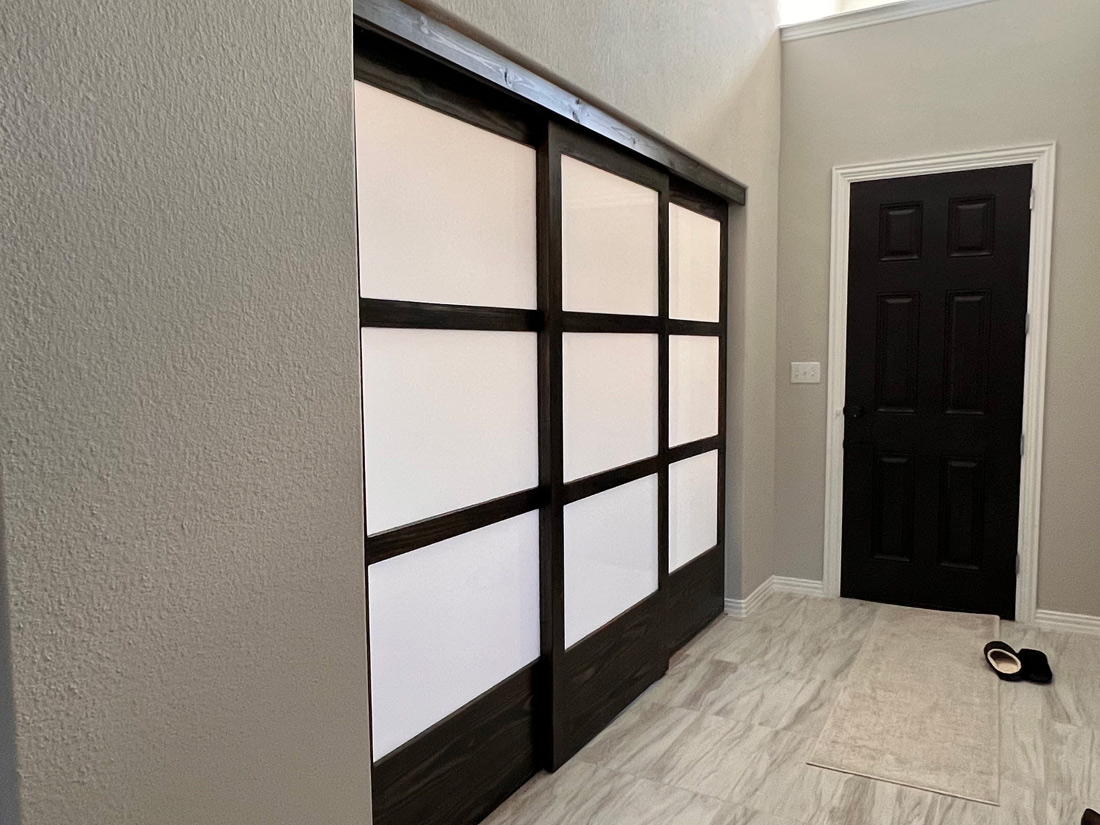 custom made doors to divide your office from your main living area