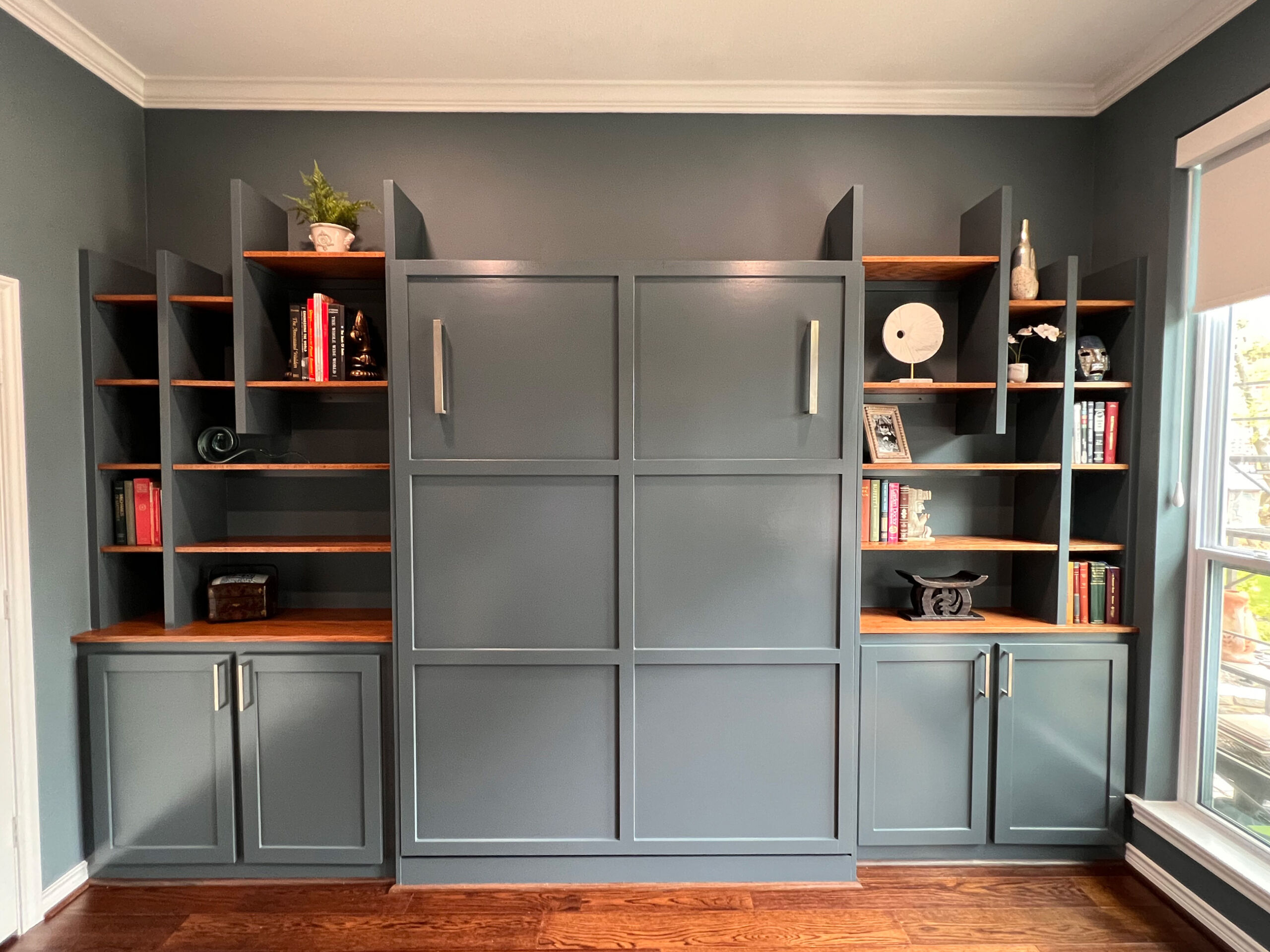 custom murphy bed built-ins are not easy to install