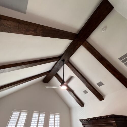 updating the look of your home with box beams in rockwall texas
