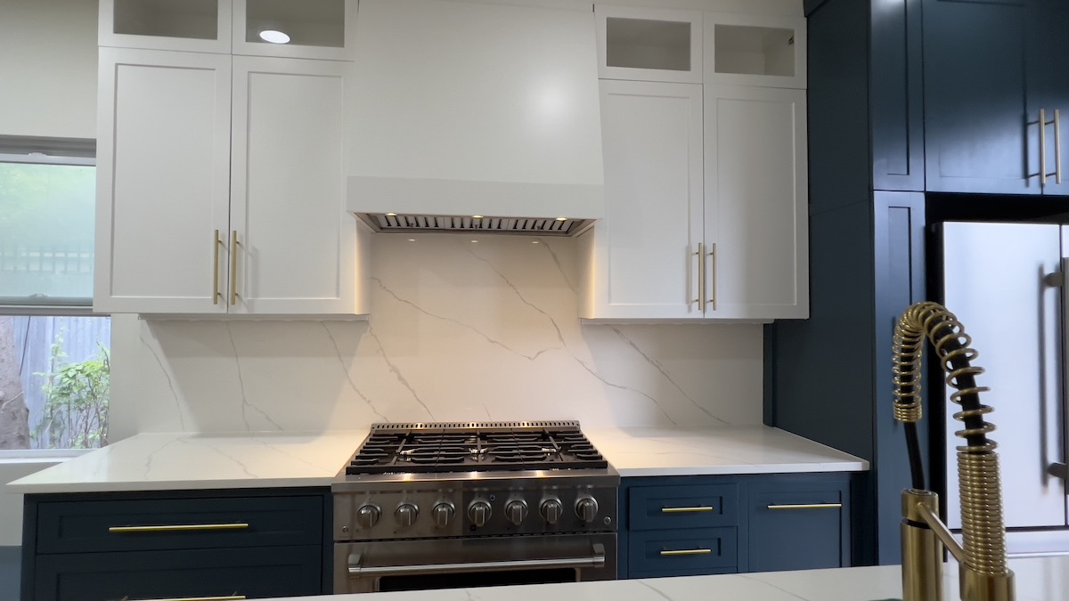painted custom kitchen cabinets
