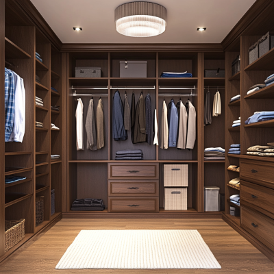 ai image of a custom closet with modular features