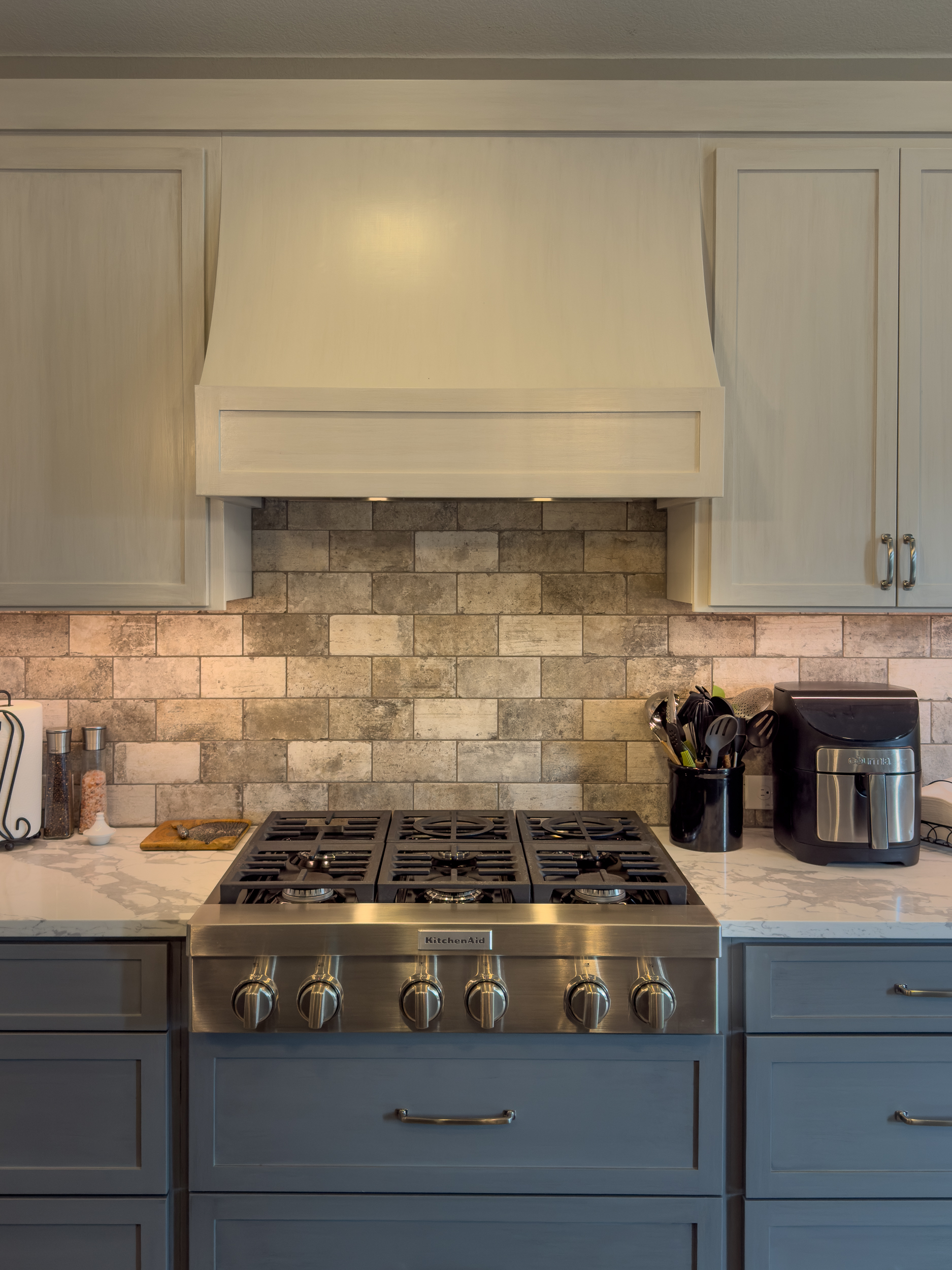 custom stove top cabinets with custom vent hood in the otto cabinet remodel